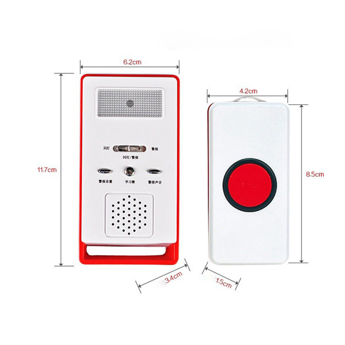 Wireless SOS Emergency Dialer Alarm System Panic Button Elderly Handicapped 12