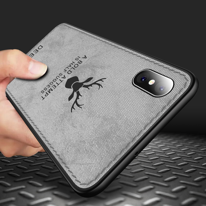 

Bakeey Защитный Чехол Для iPhone XS Макс Ткань Ткань Анти Отпечаток отпечатков пальцев задняя крышка