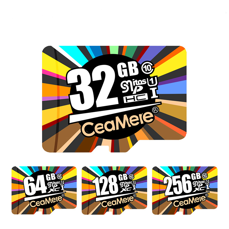 

CeaMere 8GB 16GB 32GB 64GB 128GB High Speed Class 10 TF Memory Card For Smart Phone Tablet GPS Car DVR