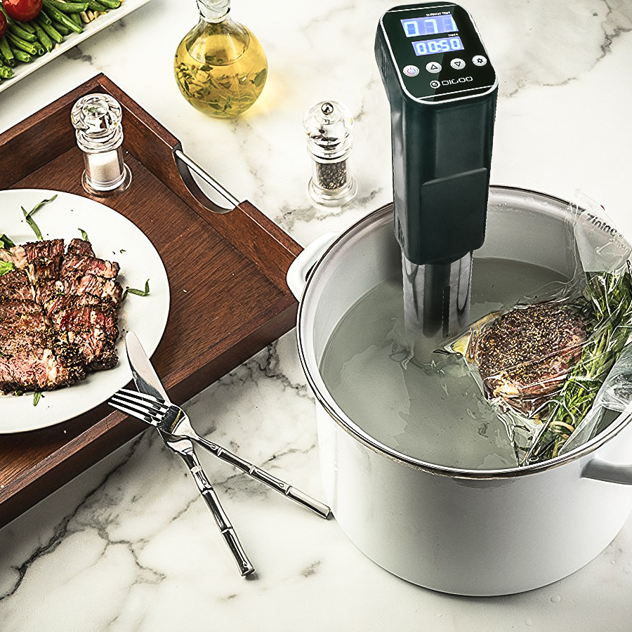 Digoo DG-SV10 Sous Vide Cooker Digital Accurate Temperature Control LED Touch Screen Screen Display Thermal Immersion Circulator Slow Cooker With Adju 18