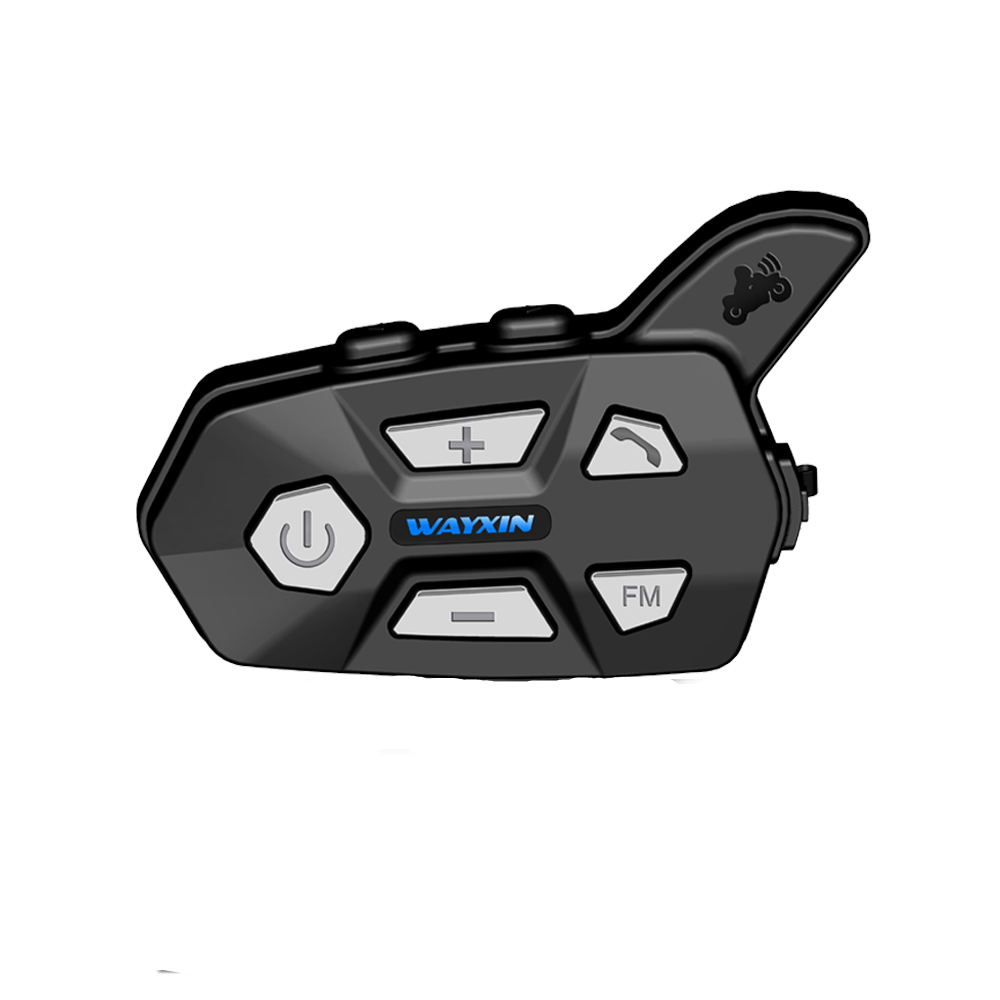 

WAYXIN 1000 М Шлем Гарнитуры Bluetooth 2 Всадников Домофон Для R5 мотоцикл FM Bt Беспроводной Интеркомуникор Интерфон