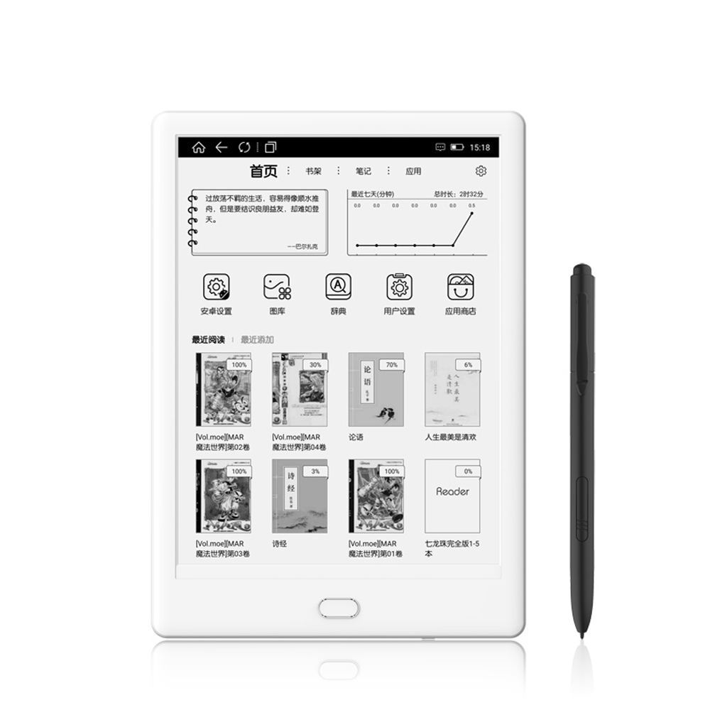 

BOYUE T78D Likebook Muses Устройство для чтения электронных книг 7,8-дюймовый экран с чернилами Dual-touch Android 6,0 2G / 32G Memory 8 Core Ebook Reader