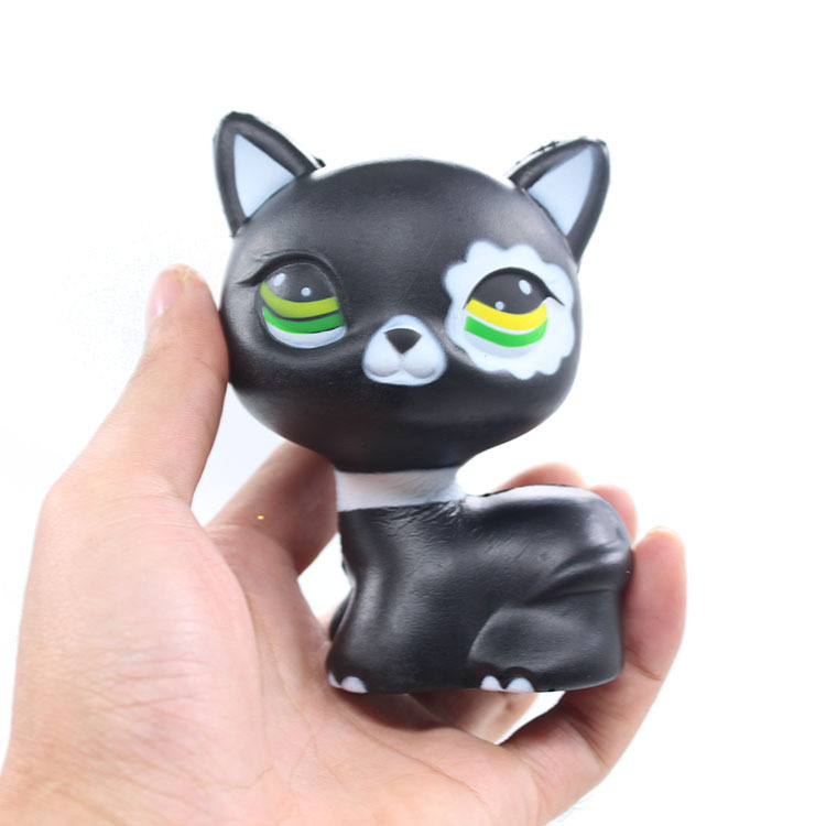 

Кот Squishy Black котенок 8см медленный отскок игрушки с упаковкой подарочный декор