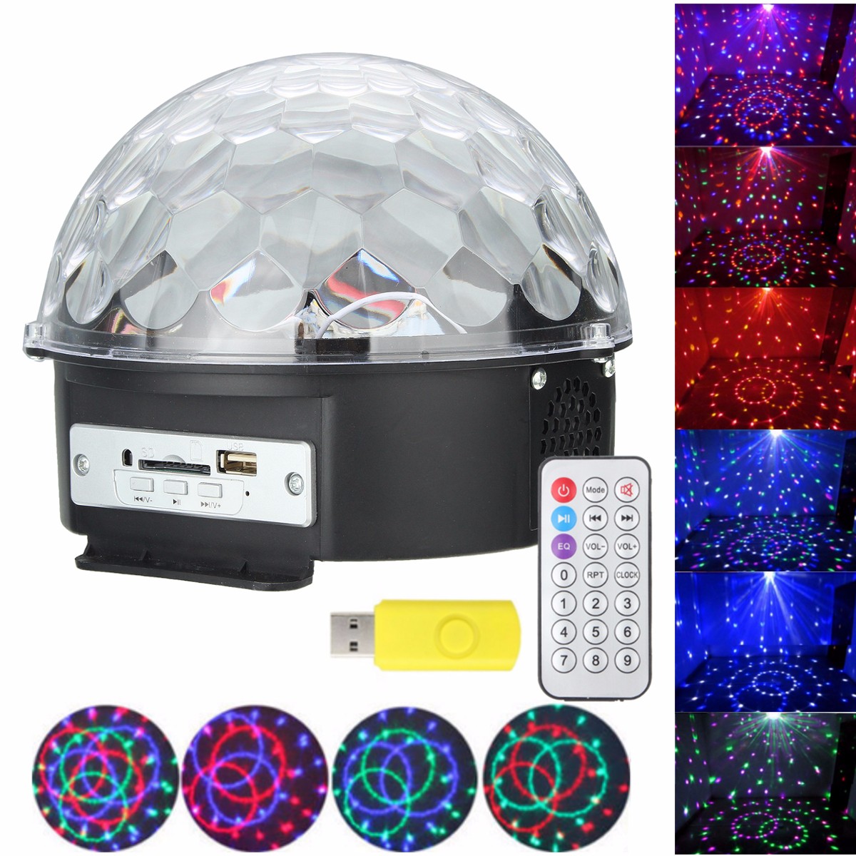 

Bluetooth диско DJ свет этапа партия КТВ мяч клуб рождество LED освещение лампы проектора