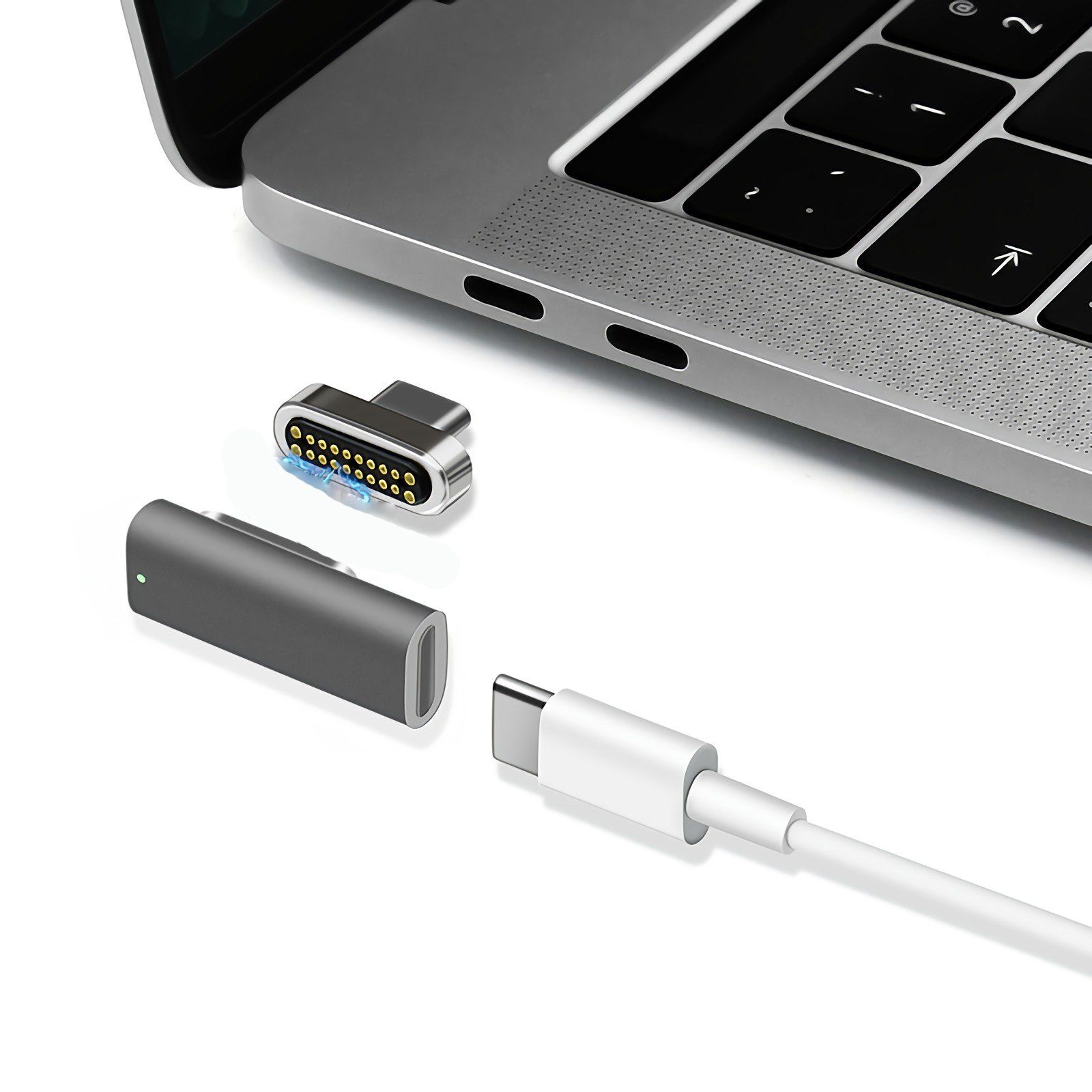 Find Magnetic USB C Adapter 20Pins Type C Connector PD 100W Quick Charge 10Gbp/s for Sale on Gipsybee.com with cryptocurrencies