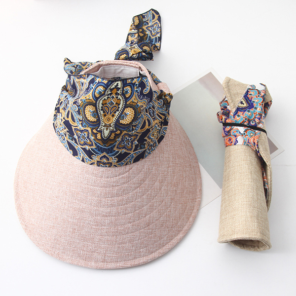 

Women Summer Foldable Wide Brim Anti-UV Sun Bucket Hat