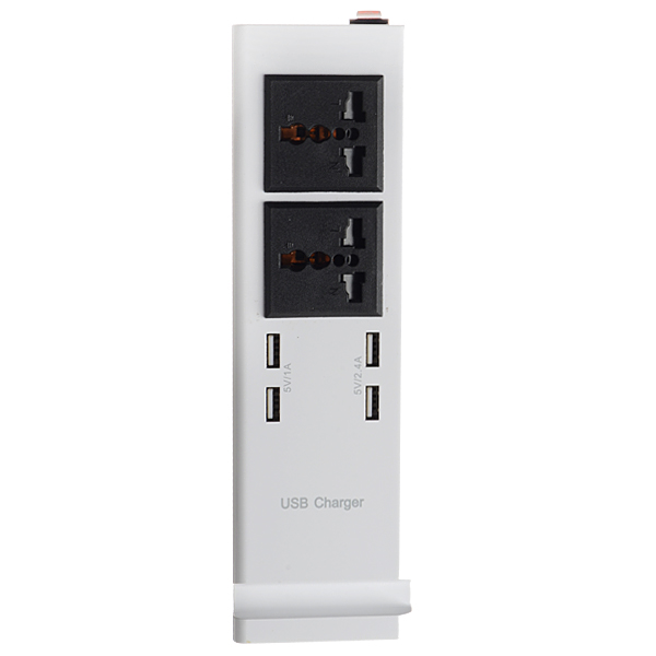 Find EU Power Strip with 4 USB Charging Ports Socket 5V 1A/2 4A Portable Strip Plug Adapter Multifunctional Smart Home Electronics for Sale on Gipsybee.com with cryptocurrencies