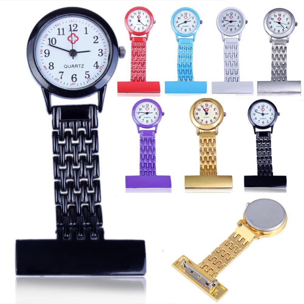 

Stainless Steel Arabic Numerals Nurse Watch Colorful Watches