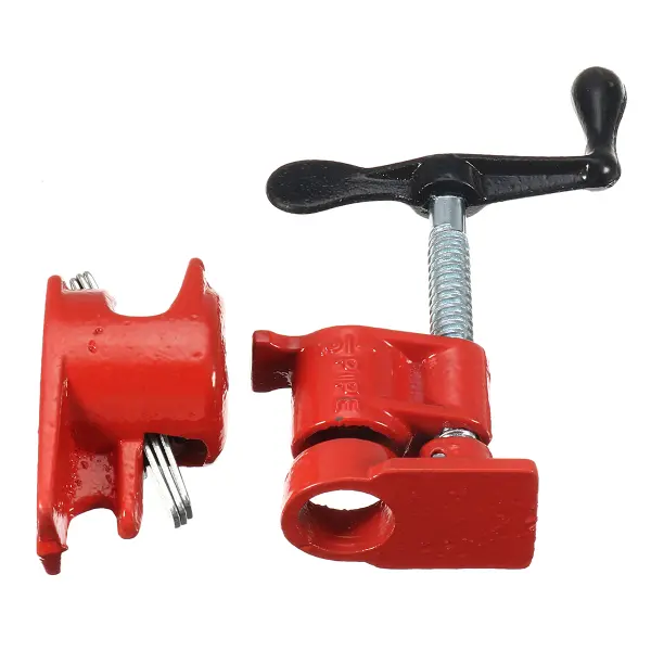 1/2inch Wood Gluing Pipe Clamp Set Heavy Duty Profesional Wood Working Cast Iron Carpenter's Clamp