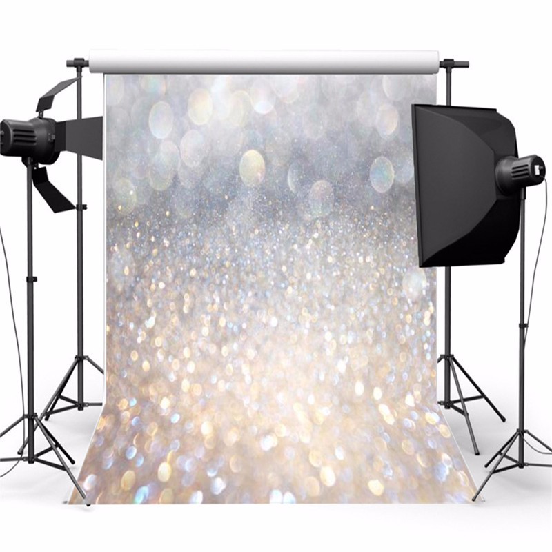 

5X7FT Vinyl Christmas Glitter Photography Backdrop Photo Background Studio Prop