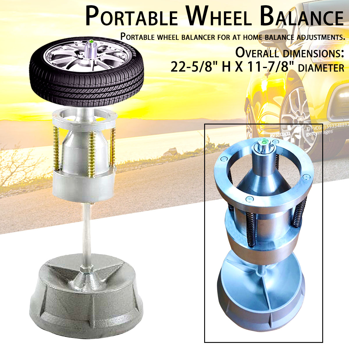 Portable Hub Wheel Tire Balancer With