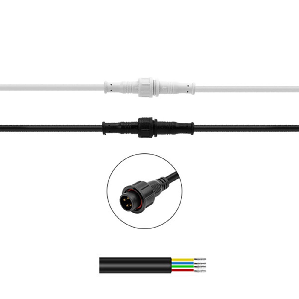 

4-контактный 2A 24AWG малый размер Водонепроницаемы женский и мужской Коннектор кабель Провод для RGB LED полосы света