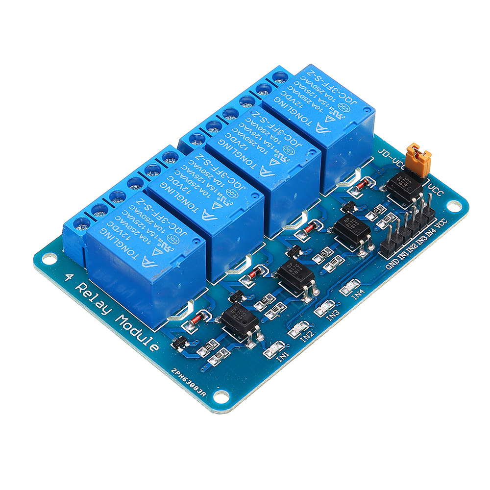 

Geekcreit® 12V 4 Channel Relay Module For Arduino PIC ARM DSP AVR MSP430