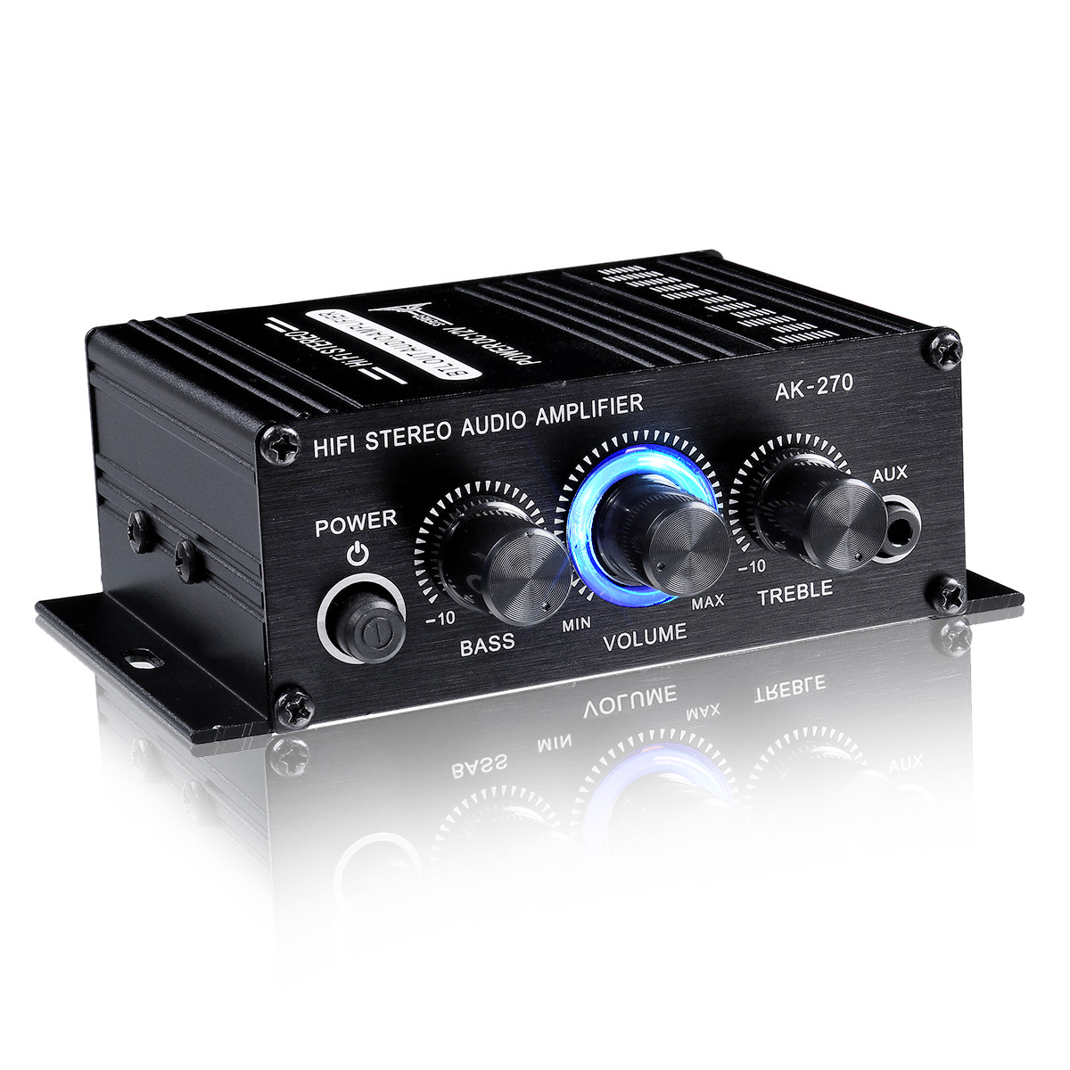 Find AK270 2 Channel 12V Audio Power Amplifier Low Distortion Support AUX Mini HIFI Power Amplifier for Sale on Gipsybee.com with cryptocurrencies