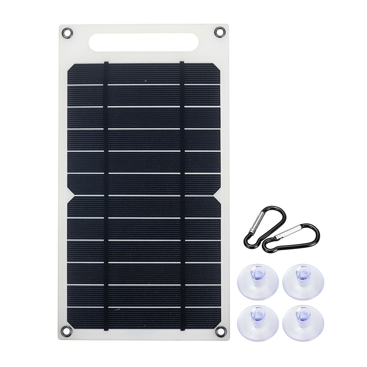 

6V 10W 1.5A Portable Monocrystalline Solar Panel Slim & Light USB Charger Charging Power Bank Pad