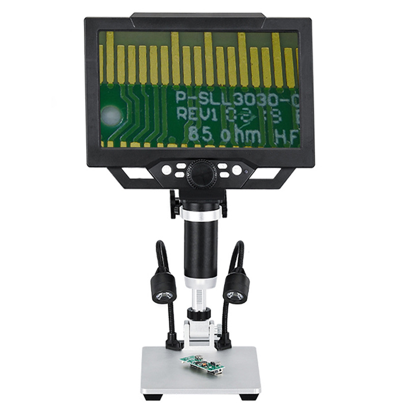 Find G1600 9 Inches Large Color Screen Digital Microscope HD 12MP Display 1-1600X Continuous with LED Highlight Fill Light for Sale on Gipsybee.com with cryptocurrencies