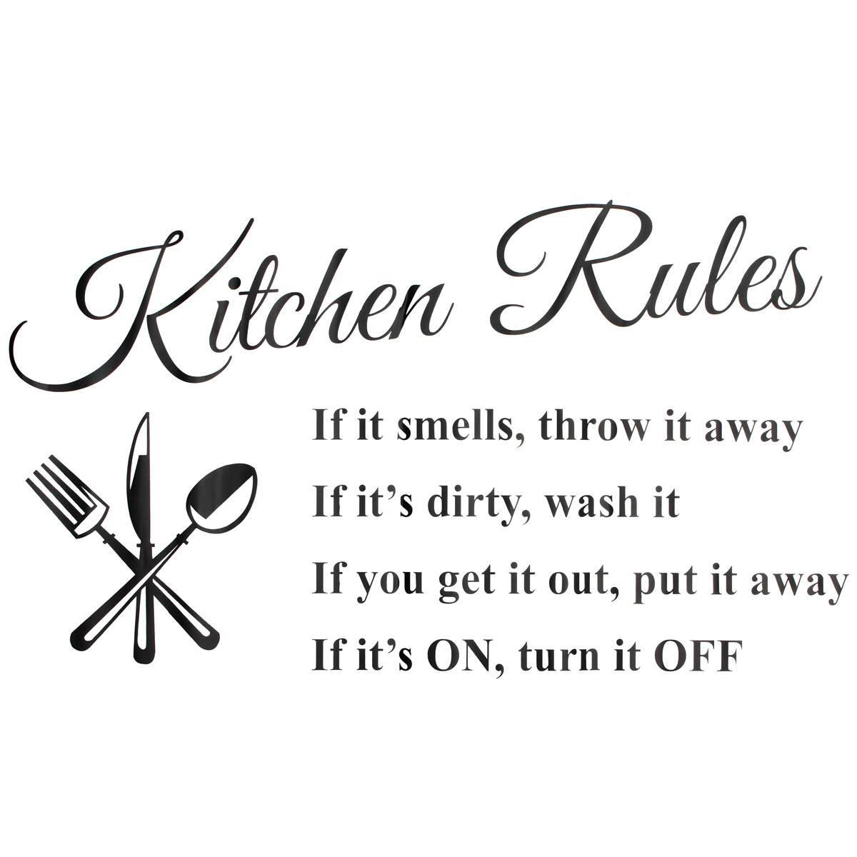 Find Kitchen Rules Wall Stickers Door Sign Vinyl DIY Wallpaper Wall Decal Home Restaurant Kitchen Wall Decor for Sale on Gipsybee.com with cryptocurrencies