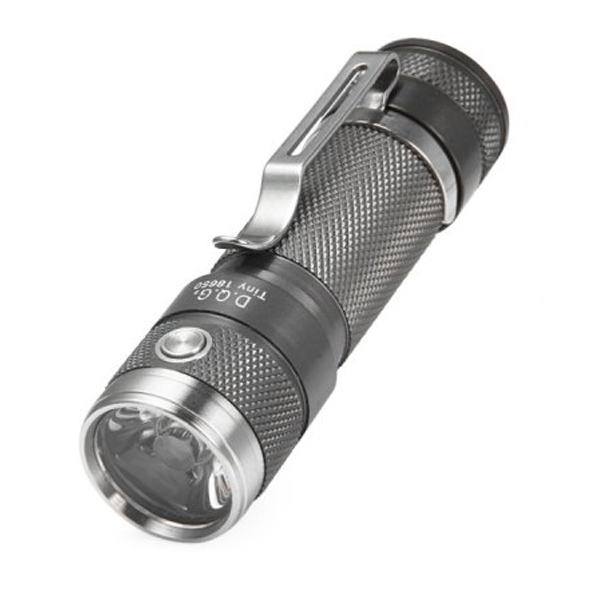 

DQG 4th Tiny 18650 L2 850LM Smallest LED Flashlight Gray