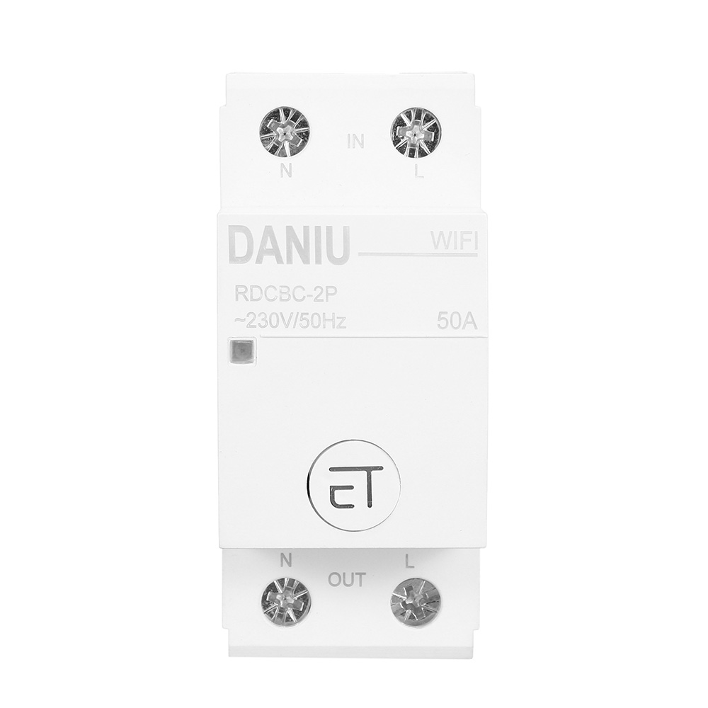 Find DANIU WiFi Circuit Breaker 2P Time Timer Switch Relay eWelink App Control Smart Home House Remote Control Voice Control for Amazon Alexa Google Home for Sale on Gipsybee.com with cryptocurrencies