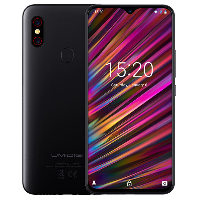 

UMIDIGI F1 Play Android 9.0 Global Bands 6.3 Inch FHD+ NFC 5150mAh 6GB RAM 64GB ROM Helio P60 Octa Core 2.0GHz 4G Smartphone