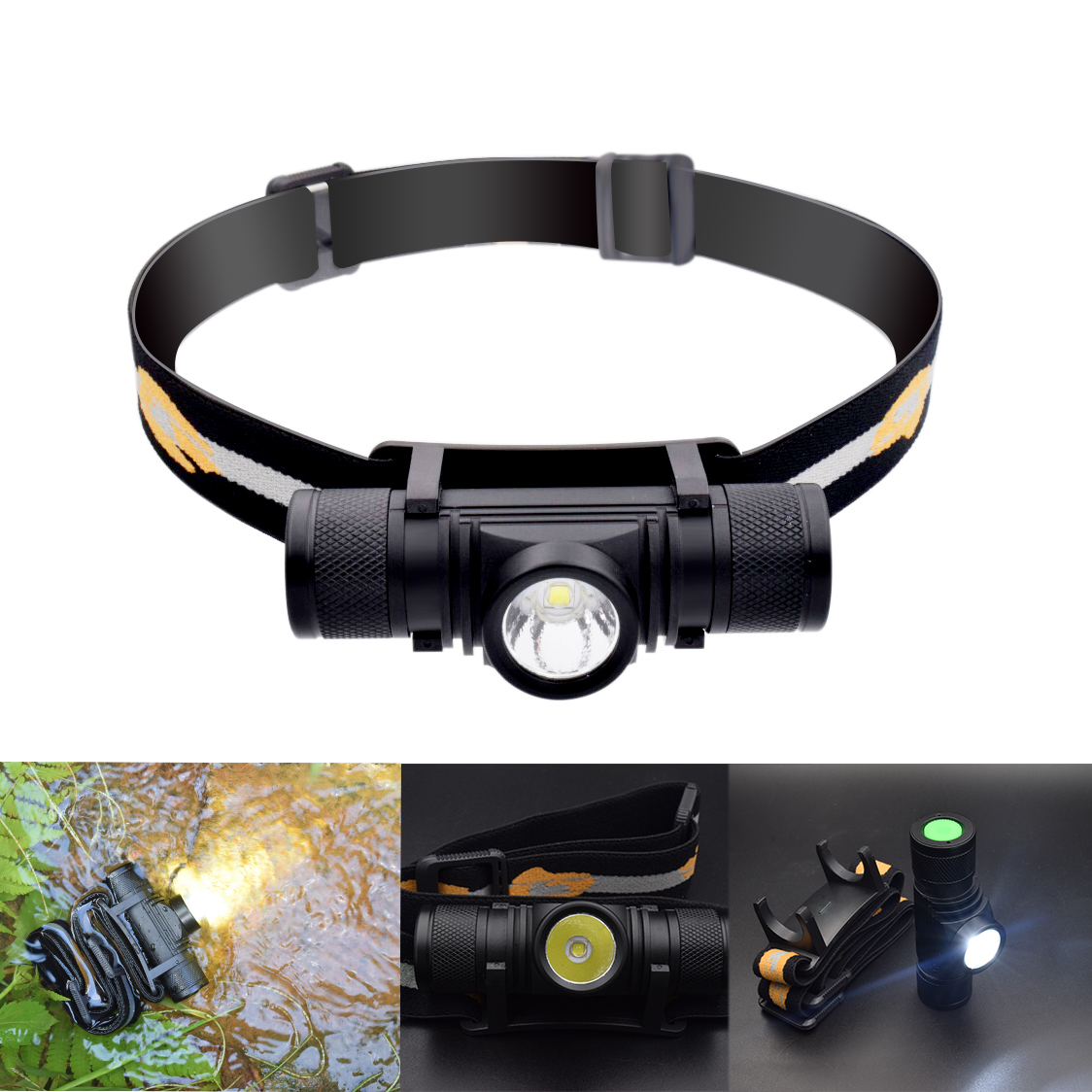 

XANES D10 1000LM XPL LED 6 Modes Stepless Dimming USB Charging Interface IPX6 Waterproof Cycling Headlamp 18650