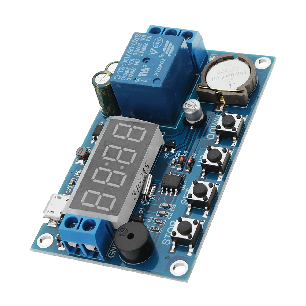 

DC 5V To 60V Real-time Relay Module Clock Synchronization Timer Module Time Control Delay 24 Hours Timing 5 Time Segments