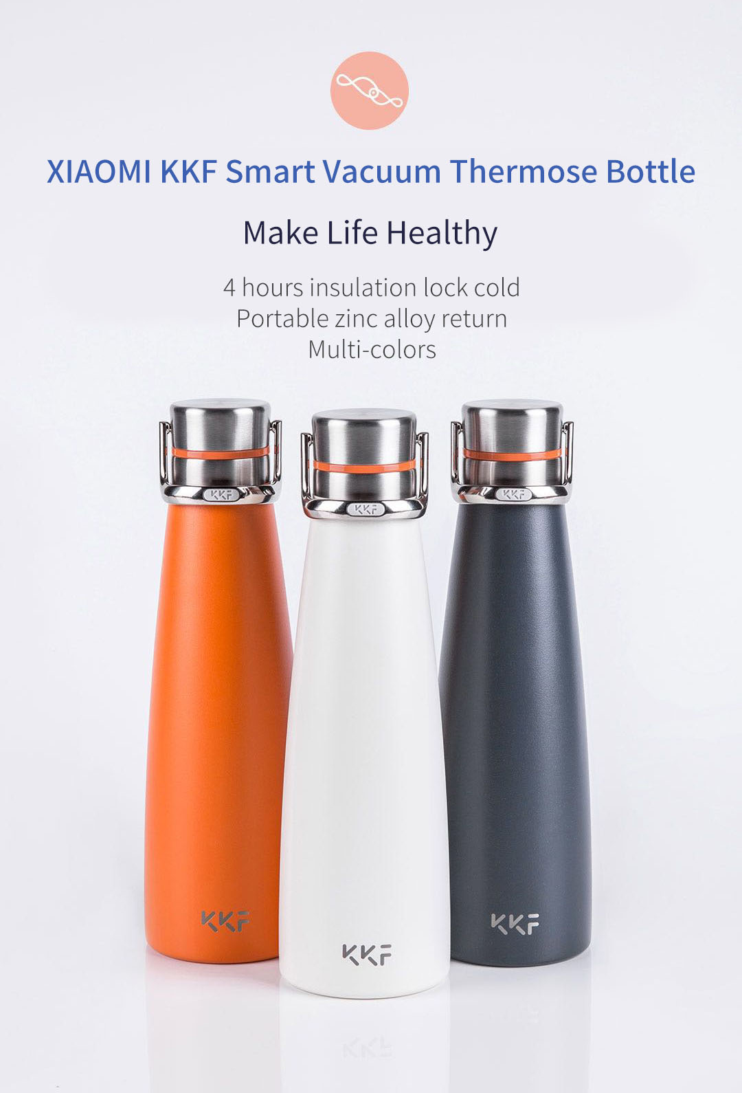 KISSKISSFISH SU-47WS 475M Vacuum Thermos Water Bottle Thermos Cup Portable Water Bottles 37