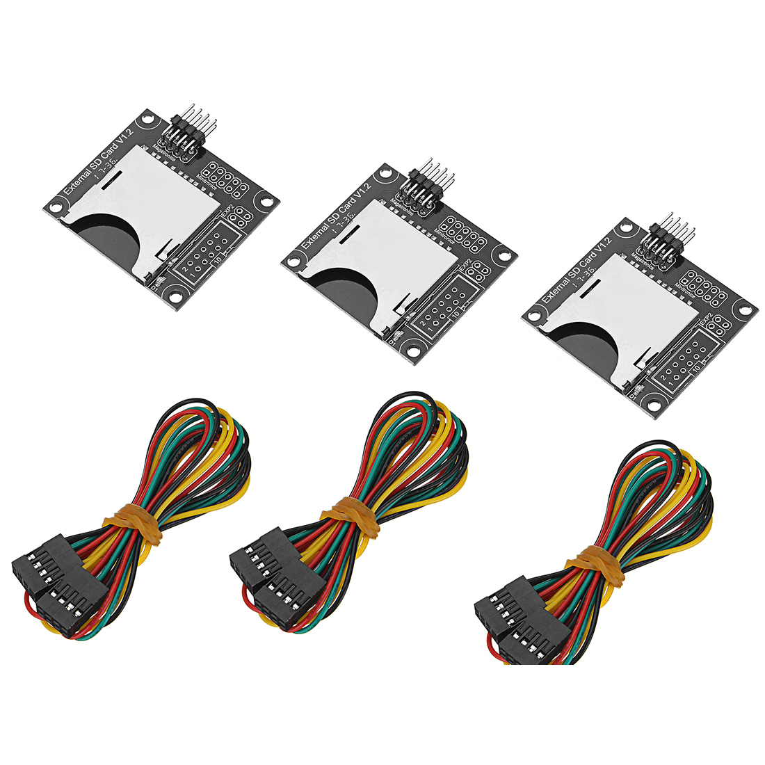 

3pcs 45*40mm Independent External SD Card Slot Module with 20cm Dupont Cable 3D Printer Accessories