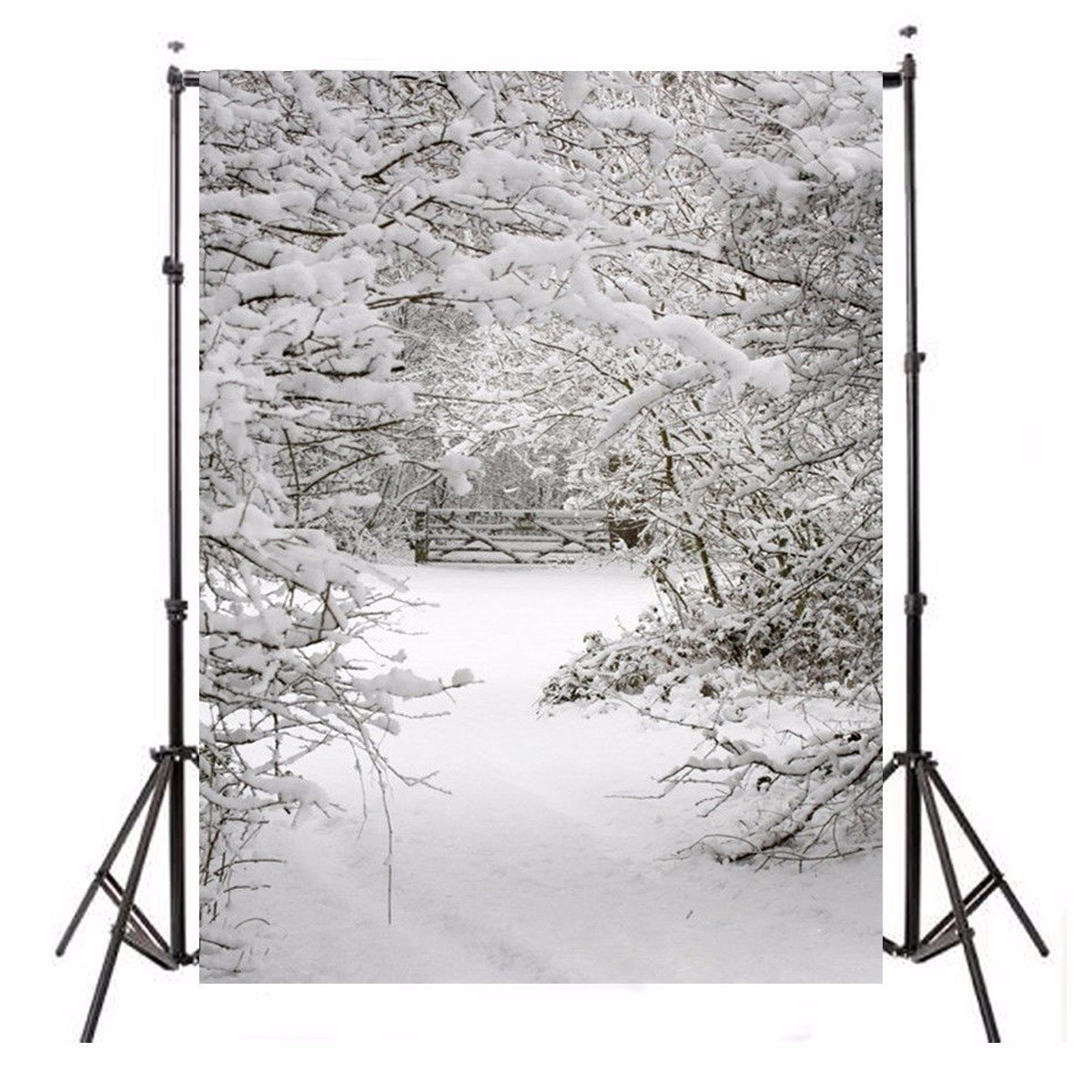 

1.5x2.1m Snow Christmas Theme Background Vinyl Photography Studio Backdrop
