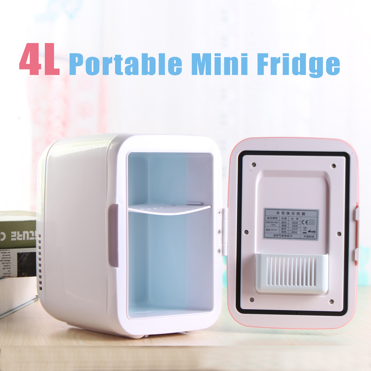 4L Portable Mini Fridge USB Freezer Refrigerator Cooler Warmer Auto Car Travel Outdoor Camping 13