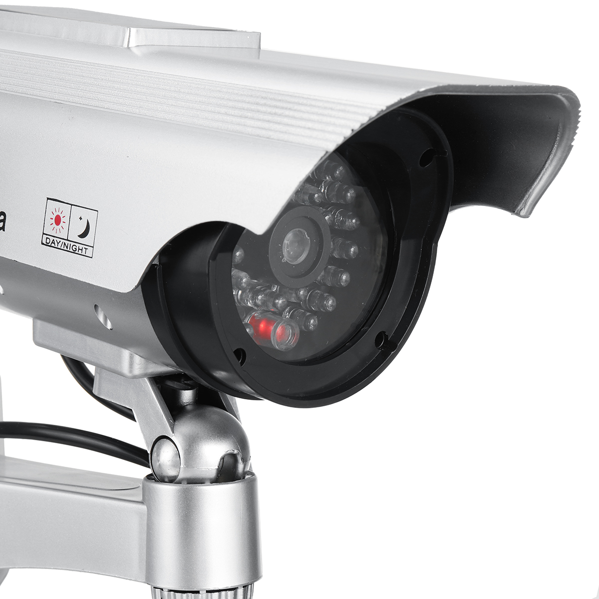 Solar Power Fake Camera CCTV Realistic Flashing IR Dummy Security Camera Blinking 21