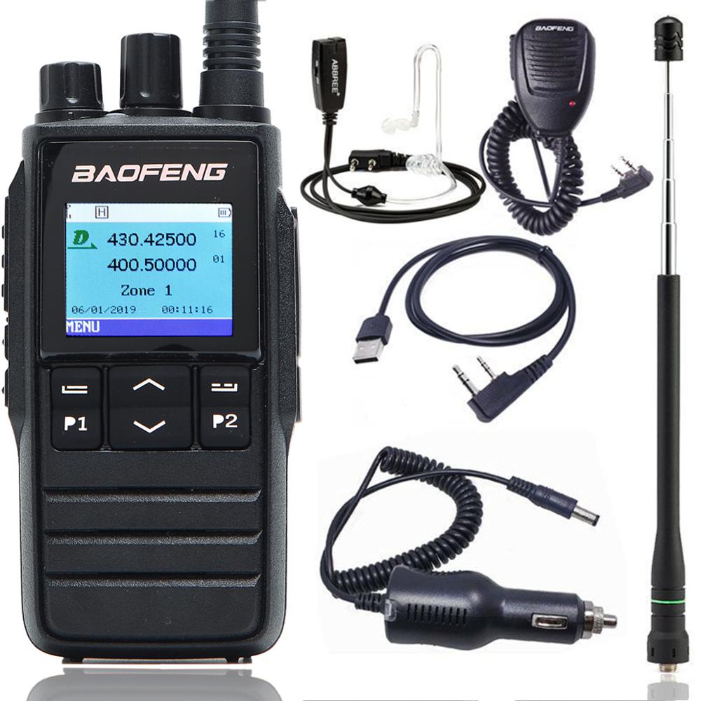 

Baofeng DM-1703 DMR Walkie Talkie VHF UHF Two Way Radio Dual Band 136-174MHz 400-470MHz Dual Time Slot Tier 1 2 Digital Analog Radio