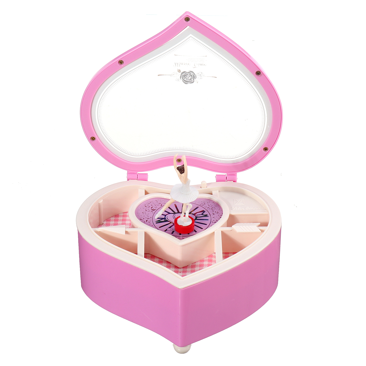 

Heartshaped Dancing Ballerina Classical Music Box for Home Decoration Kids Gift