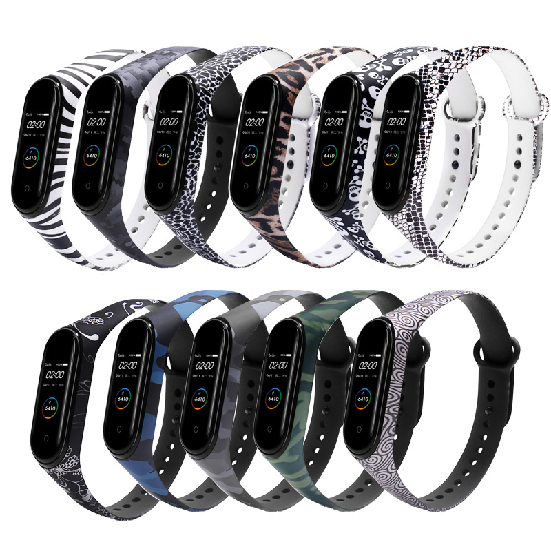 

Colorful Pattern Watch Band Watch Strap for Xiaomi Miband 4 Miband 3 Strap Non-original