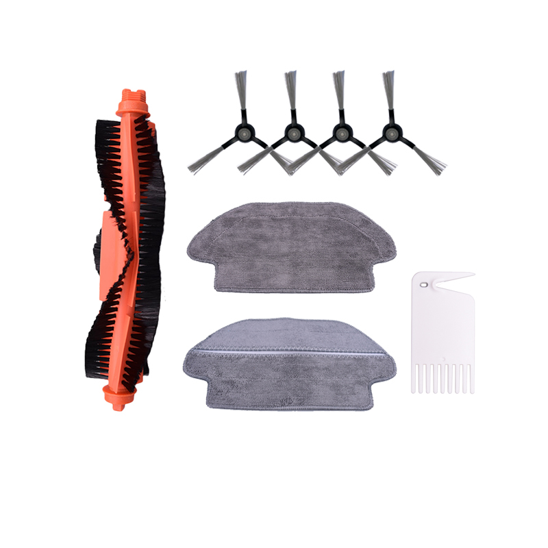 

8pcs Replacements for XIAOMI MIJIA STYJ02YM Vacuum Cleaner Parts Accessories 4pcs Side brushes 1pc Roll Brush 1pcs Wet R