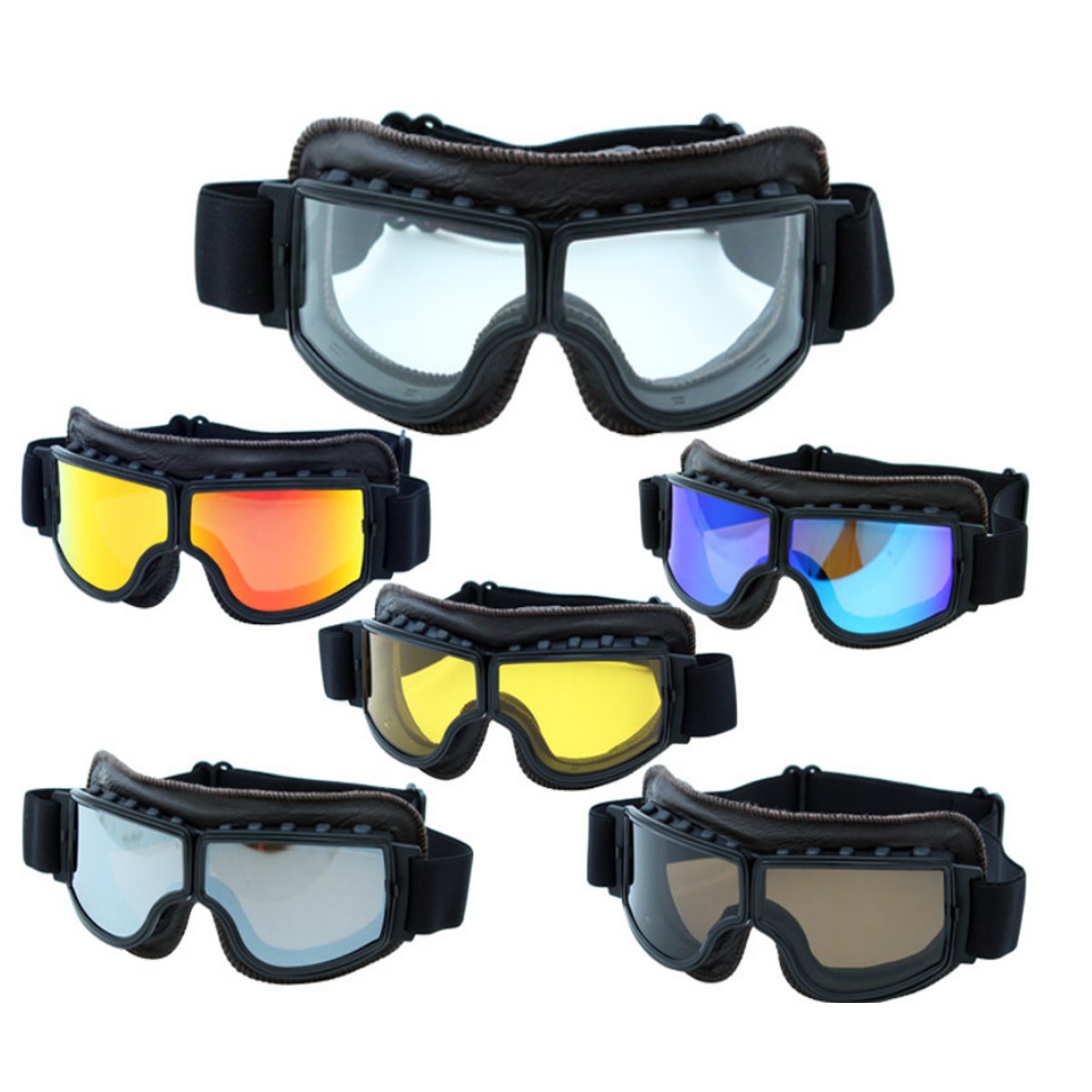 

Eyewear Helmet Goggles Anti-UV Windproof Glasses Motorcycle Biker
