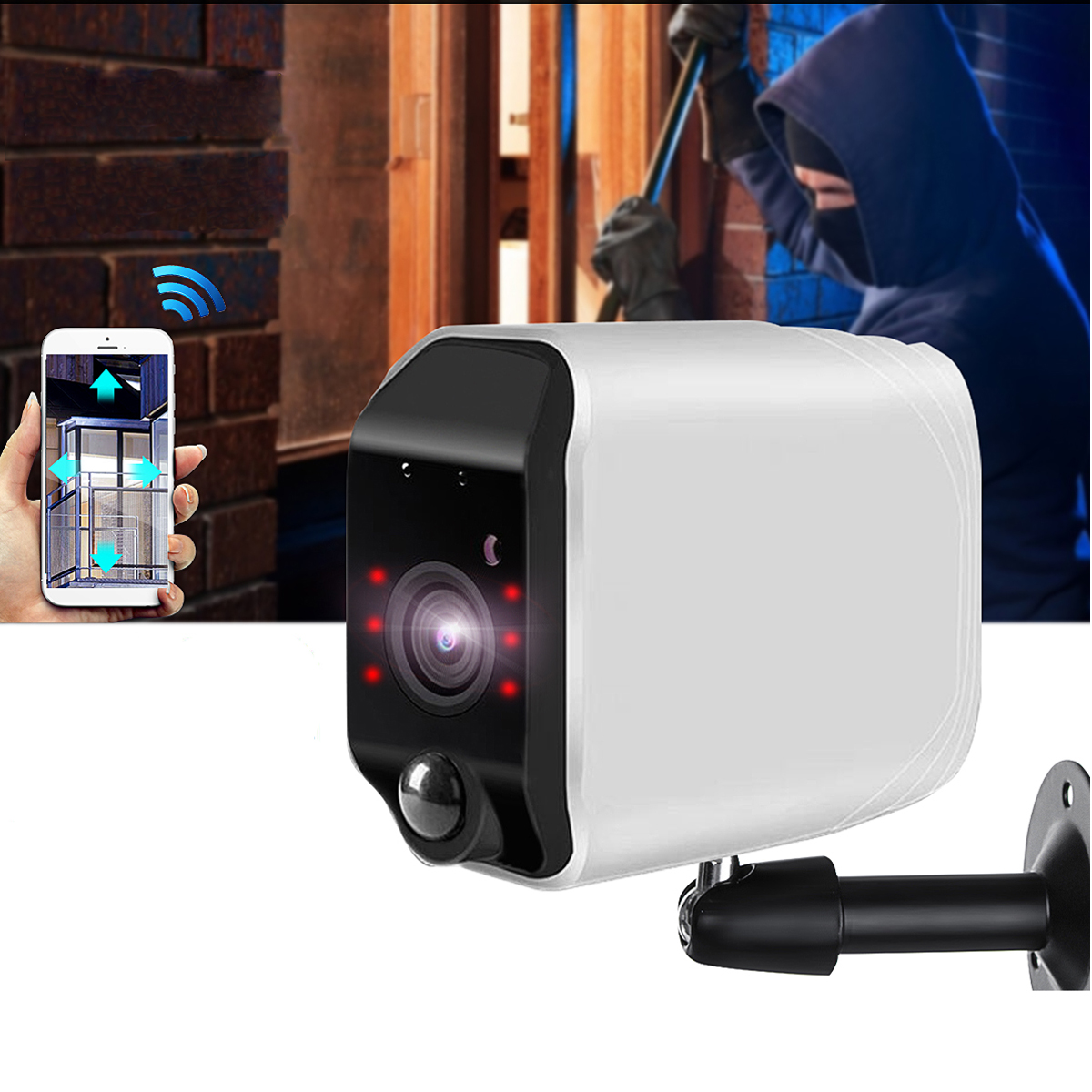 

320° HD 1080P WIFI IP Camera Outdoor CCTV Home Security IR Camera PTZ Control ONVIF