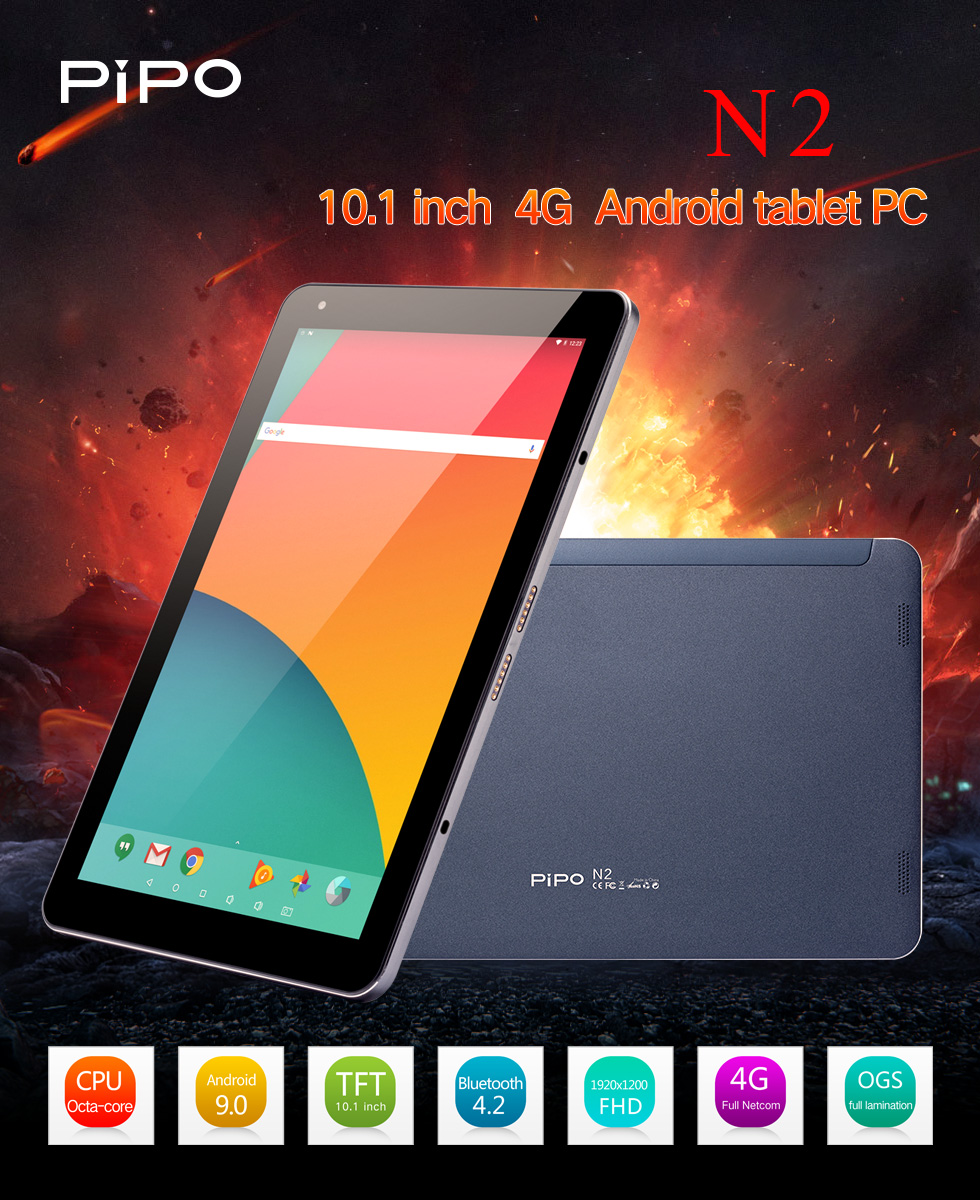 PIPO N2 UNISOC SC9863A A55 Octa Core 4GB RAM 64GB ROM 10.1 inch Android 9.0 4G LTE Tablet 75