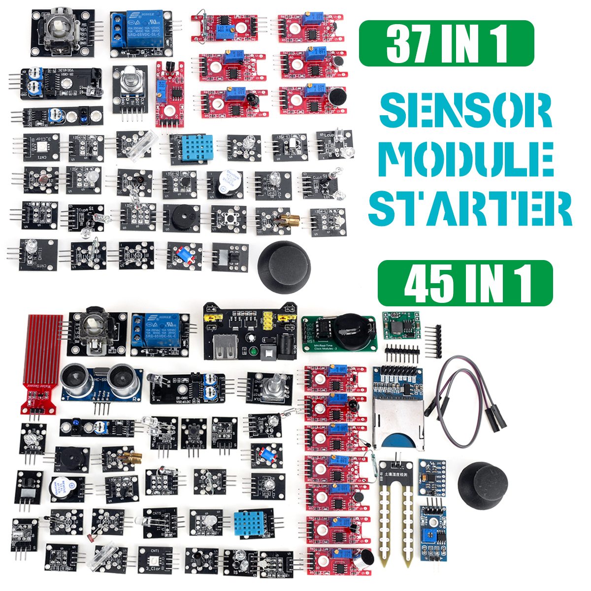 45 In 1 Sensor Module Starter Kit Updated 37 Sensor Kit For Arduino Education