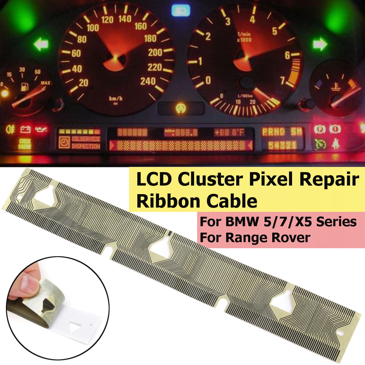 Instrument Cluster Pixel Repair Ribbon Cable For BMW E38 E39 E53 X5 Range Rover