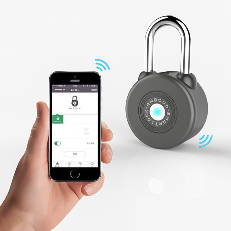 

Electronic Door Lock Security Keyless bluetooth APP Automatic Unlock Smart Padlock Anti-theft Locks