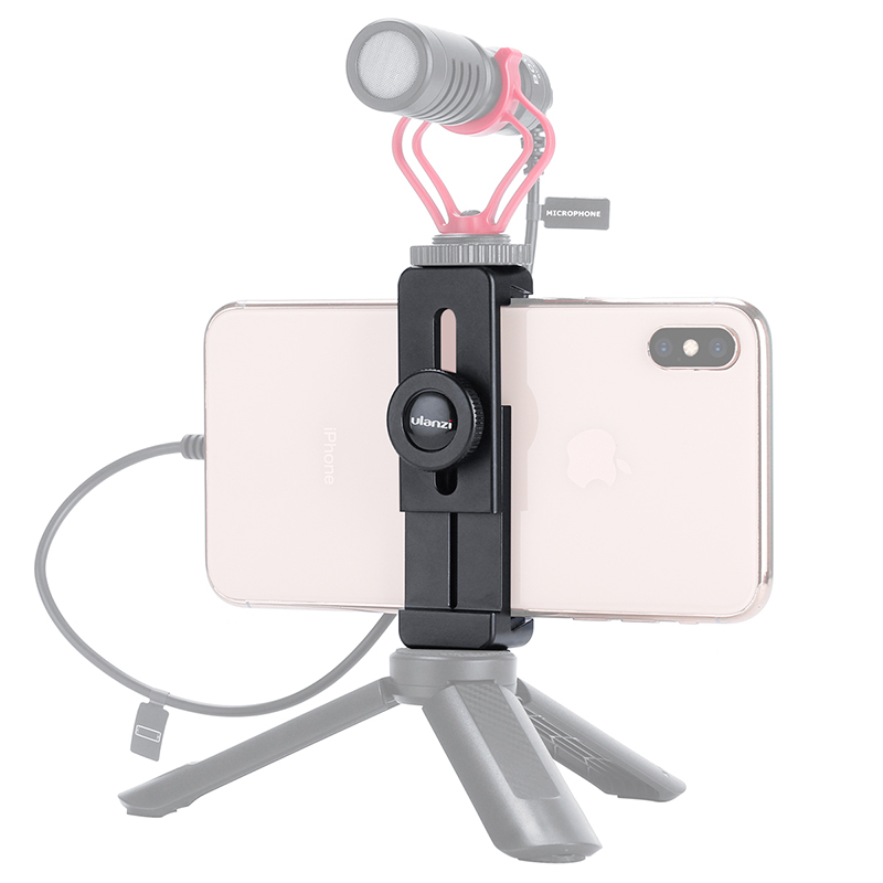 

Ulanzi ST-02L Phone Tripod Mount Quick Release Alloy Phone Holder with Cold Shoe