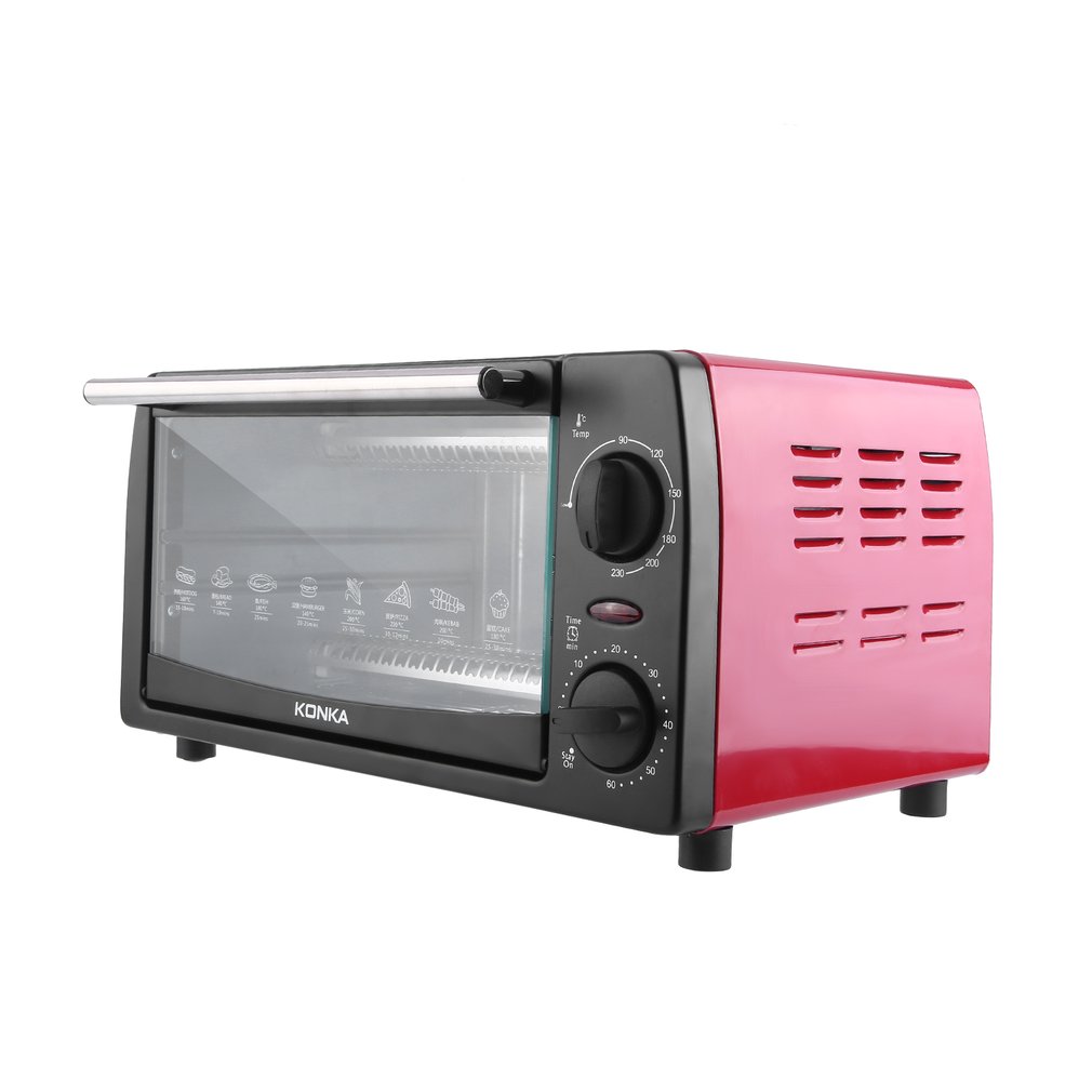 

KONKA KAO-1202 1050W Electric Toaster Oven Home 12L Mini Baking Oven with Bakeware