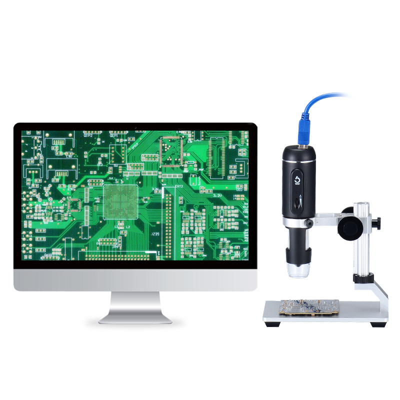 

H3 1000X 5-мегапиксельная HD USB3.0 Цифровой микроскоп с 8 LED огнями Регулируемая яркость