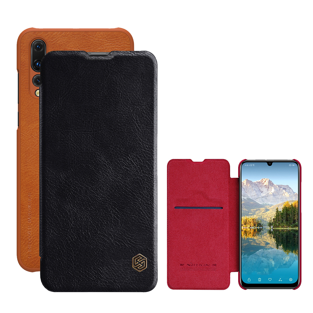 

NILLKIN Flip PU Leather Credit Card Slot Holder Protective Case for Huawei P Smart+ 2019/ Huawei Enjoy 9S