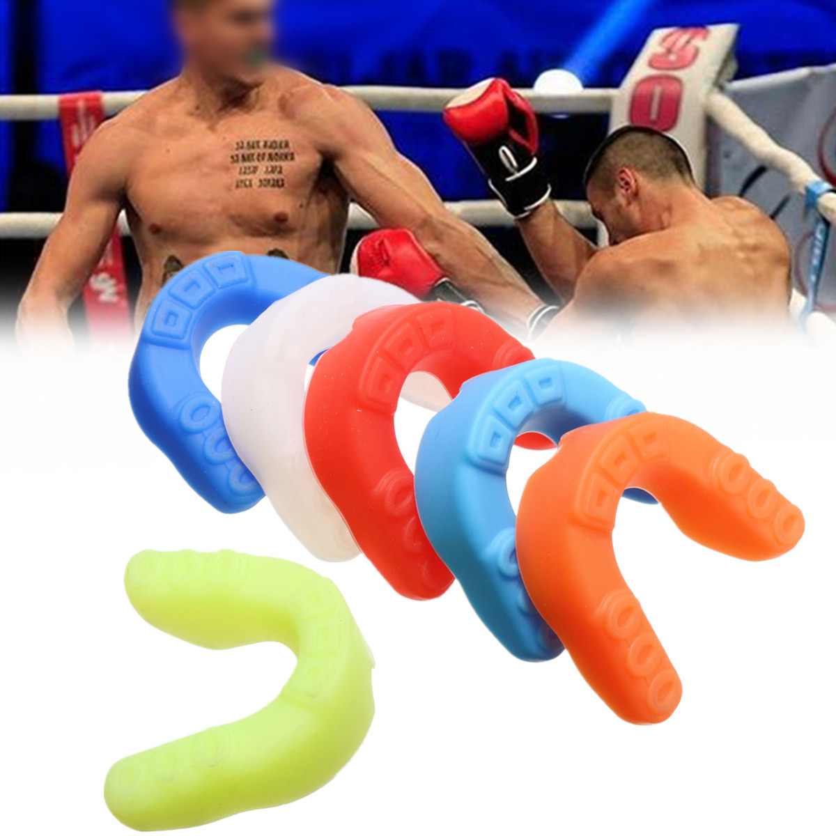 Boxing Mouth Guard Silicone Mouthpiece Teeth Protector For Boxing MMA Sports 