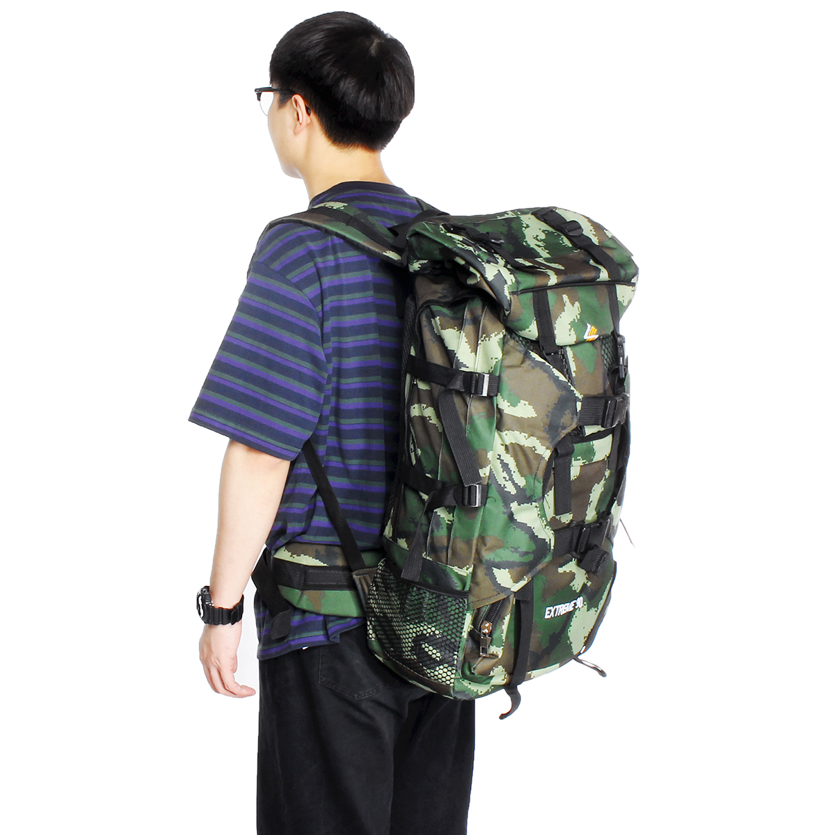 

Men Large Capacity Foldable Camouflage Travel Bag Bakckpack