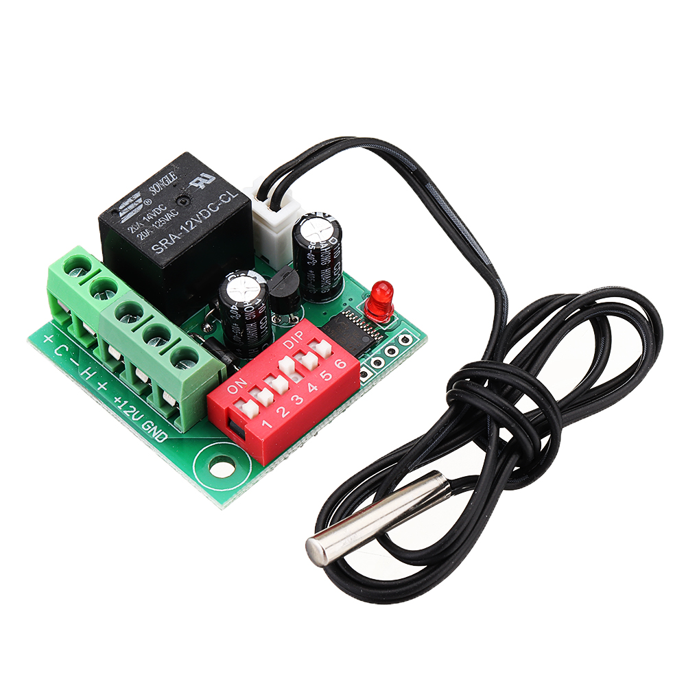

3pcs W1701 12V DC Digital Temperature Controller Switch Thermostat Adjustable Thermostat Temperature Switch Cooling Cont