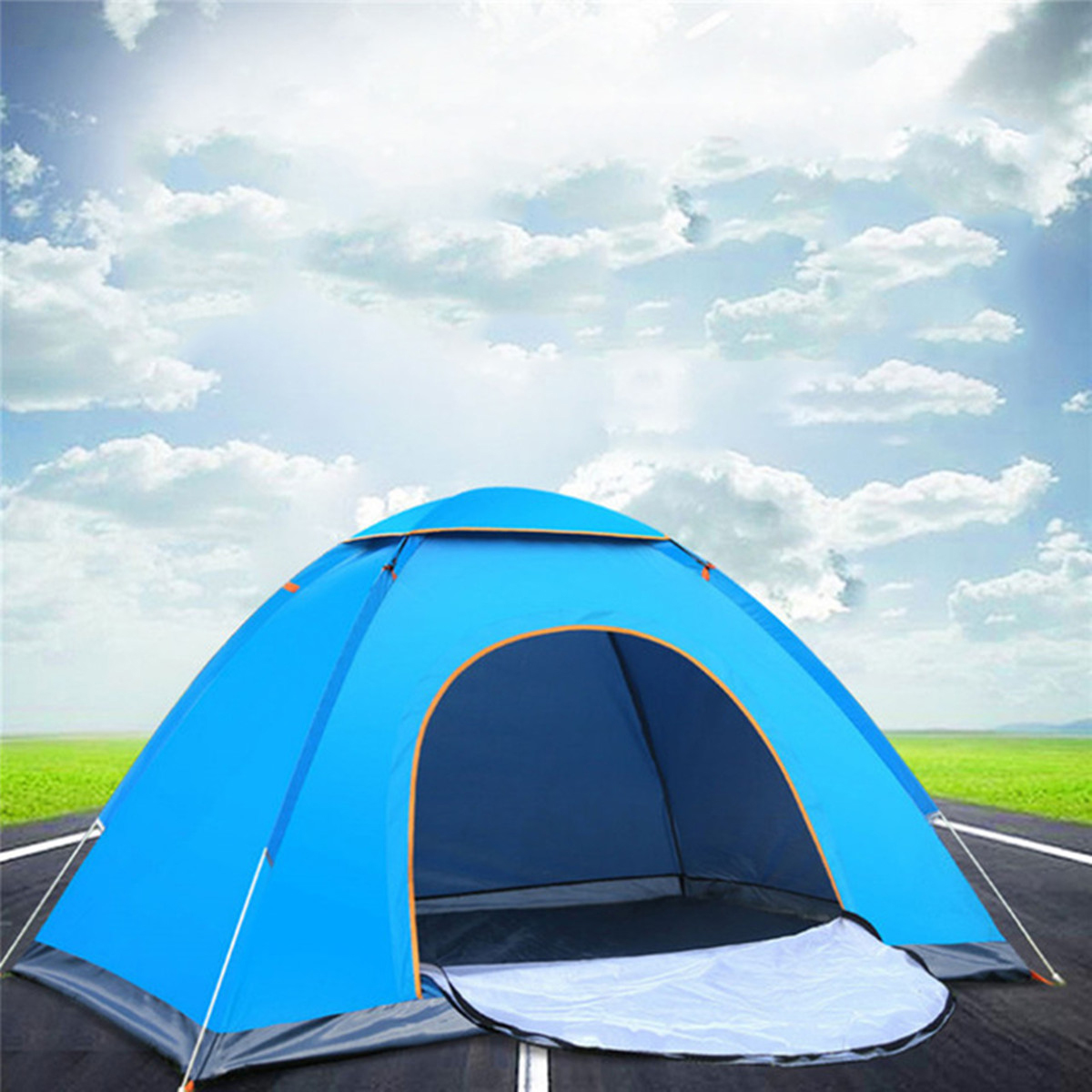 2-3 Person Full Automatic Anti-UV Windproof Waterproof Camping Tent