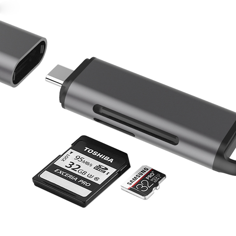 

U-Mart 2 In 1 Type-C USB 3.0 OTG TF Camera Cart Memory Card Reader For Type-C Smart Phone Tablet Laptop MacBook